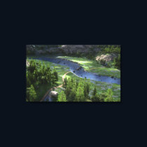 Cwm Solitude Canvas Print