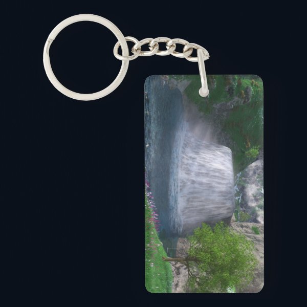 Cwm Waterfall Acrylic Keychain