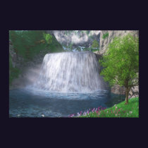 Cwm Waterfall Canvas Print