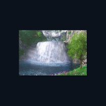 Cwm Waterfall Canvas Print