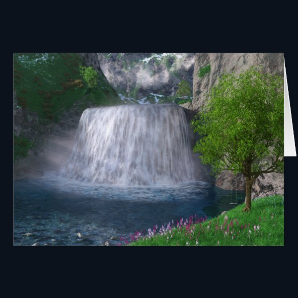 Cwm Waterfall Card