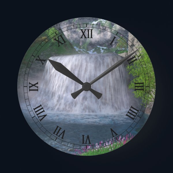 Cwm Waterfall Clock