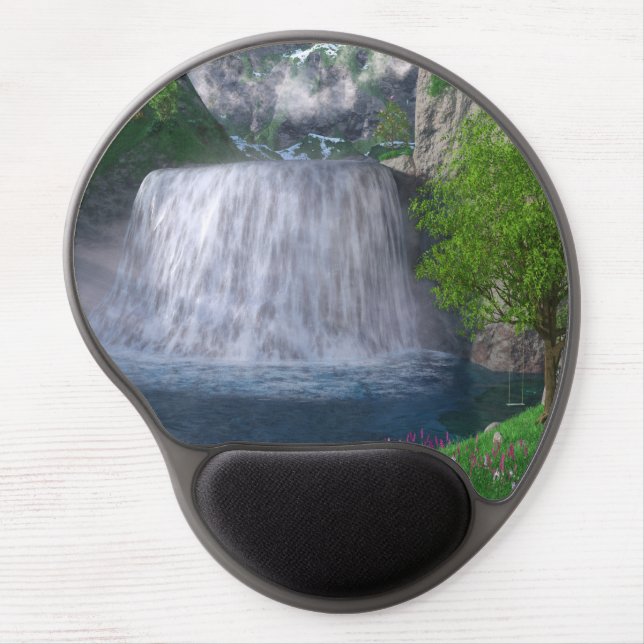 Cwm Waterfall Gel Mousepad (Front)