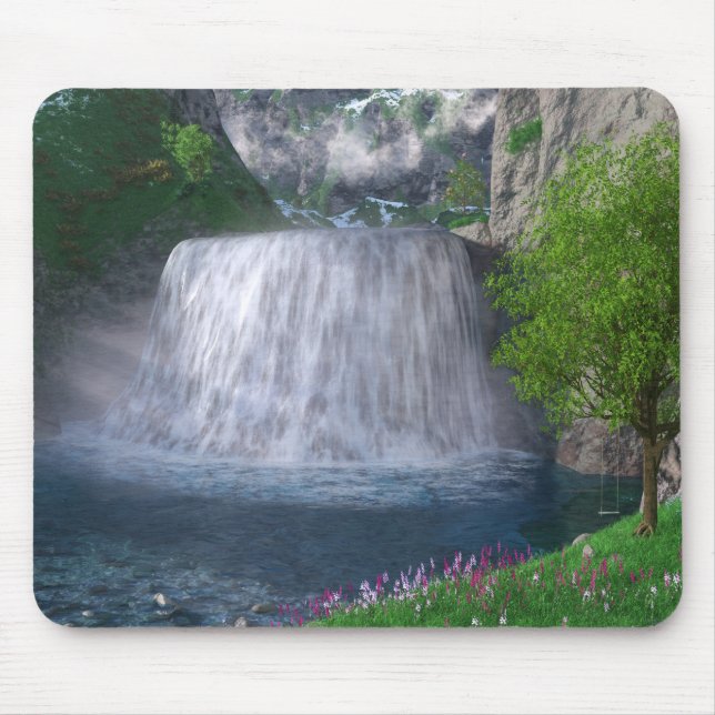 Cwm Waterfall Mousepad (Front)