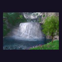 Cwm Waterfall Print