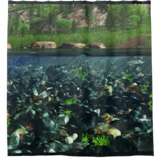 Cwn River Shower Curtain