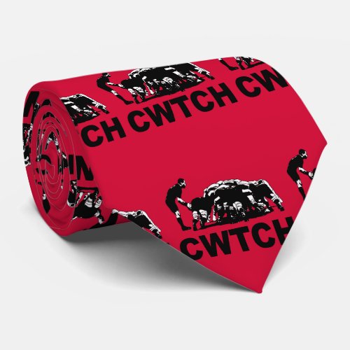 Cwtch Welsh Rugby Humour Neck Tie