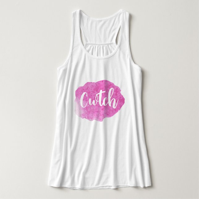 Cwtch Welsh Wales Slang Dialect Tank Top (Design Front)