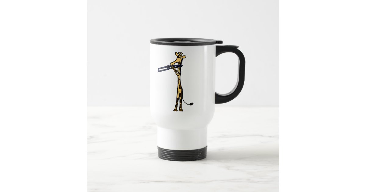 Giraffe Portrait - Engraved Stainless Steel Tumbler, Giraffe Travel Mug,  Gift Mug For Giraffe Lovers