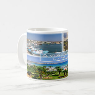 CY Cyprus - Ayia Napa - Harbor - Panorama - Nelia Coffee Mug