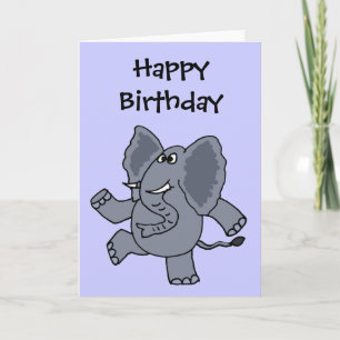 CY-Funny Dancing Elephant Card