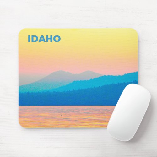 Cyan And Salmon Mouse Pad