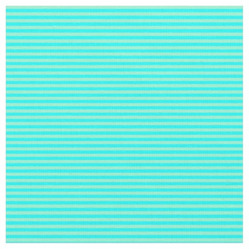 Cyan & Aquamarine Lines Fabric