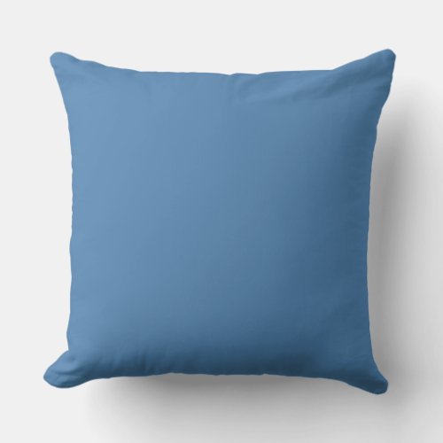 Cyan azure color background throw pillow