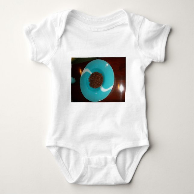 cyan baby bodysuit (Front)