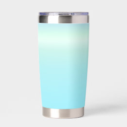 Cyan Blue Aura Ombre Insulated Tumbler