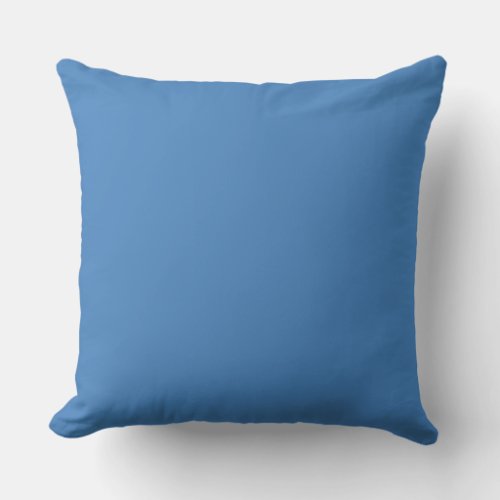 Cyan_blue azure color background throw pillow