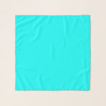 Cyan Blue Green Turquoise Solid Color Scarf<br><div class="desc">Scarf chiffon scarves casual fun fashion statement accessory printed with Cyan Blue Green Turquoise Solid Color artwork design illustration by TheFabricSeal at Zazzle.com #Zazzle Made https://www.zazzle.com/store/thefabricseal This beautiful Cyan color was taken from our design and products collection titled Rainbow Colors Patchwork Geometric Repeat Pattern. Cyan is a secondary color with...</div>