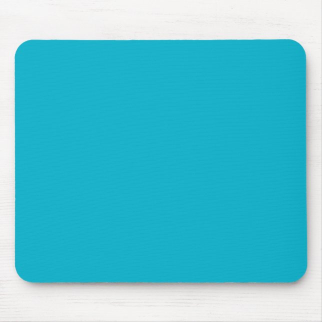 CYAN BLUE (solid color) ~ Mouse Pad (Front)
