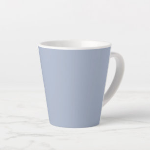 cyan-bluish gray/cobalt bluish gray (solid color) latte mug