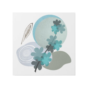 Cyan Boho Gallery Wrap