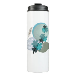 Cyan Boho Thermal Tumbler