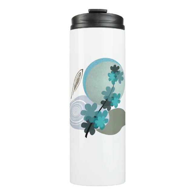 Cyan Boho Thermal Tumbler (Front)