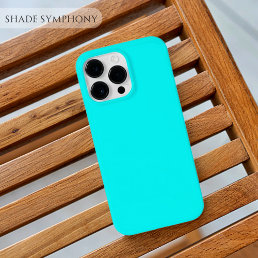 Cyan Bright Blue One of Best Solid Blue Shades For Case-Mate iPhone 14 Pro Max Case