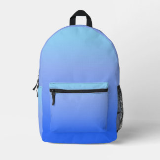 cyan cobalt Blue sky Printed Backpack