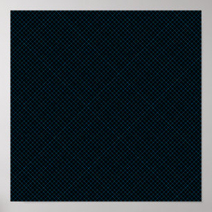 cyan diamonds seamless poster