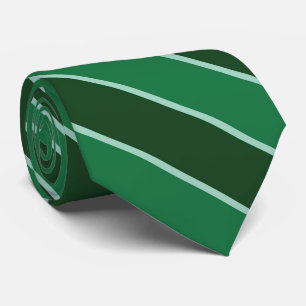 Cyan Forest Sinbad Teal Green Diagonal Stripes Neck Tie