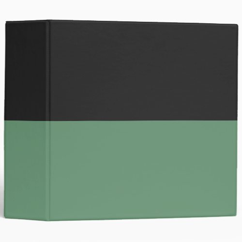 Cyan Green and Gray Simple Extra Wide Stripes 3 Ring Binder