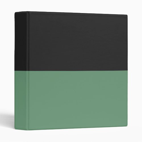 Cyan Green and Gray Simple Extra Wide Stripes 3 Ring Binder