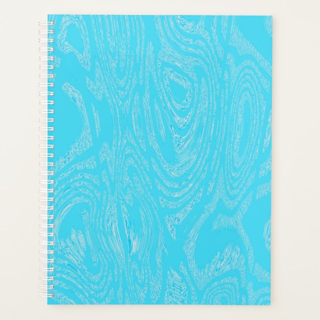 Cyan Ice Spiral Notebook (Front)