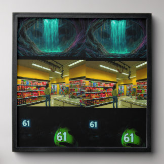 Cyan Luminance Peel And Stick Photo Tile