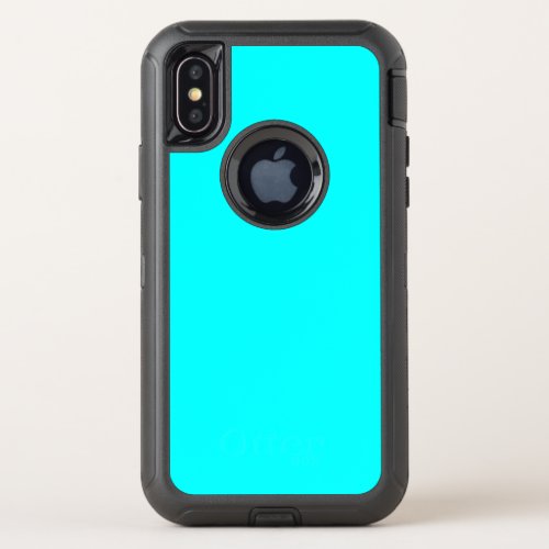 Cyan OtterBox Defender iPhone X Case