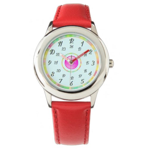 Cyan Red Watch