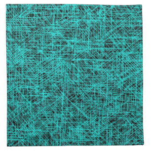 Cyan "Scratch" Napkins