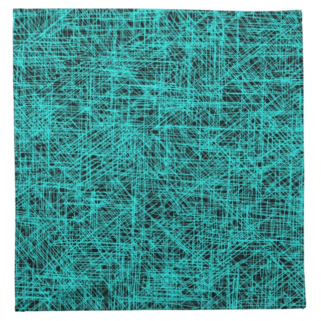 Cyan "Scratch" Napkins (Front)
