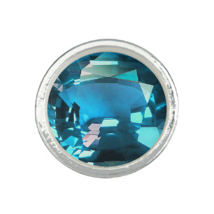 Cyan Sky Blue Ring