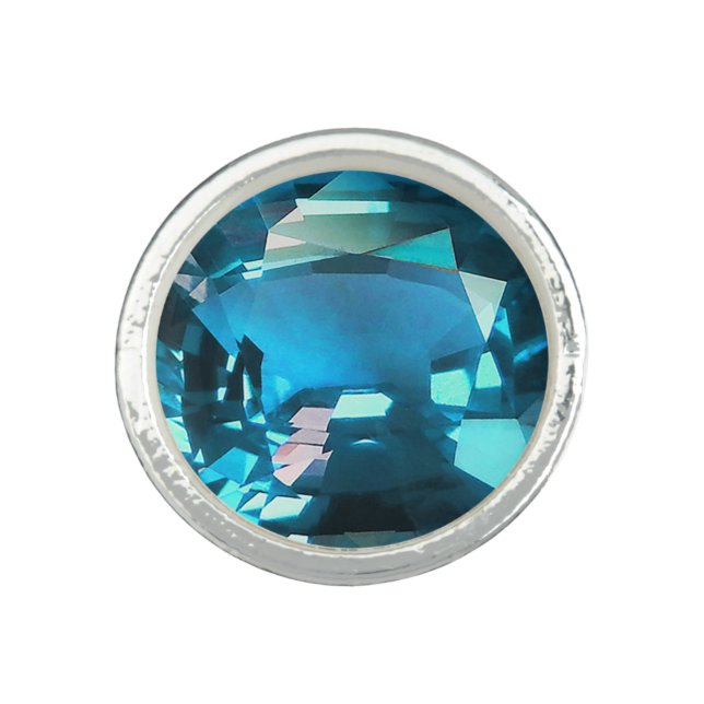 Cyan Sky Blue Ring (Front)