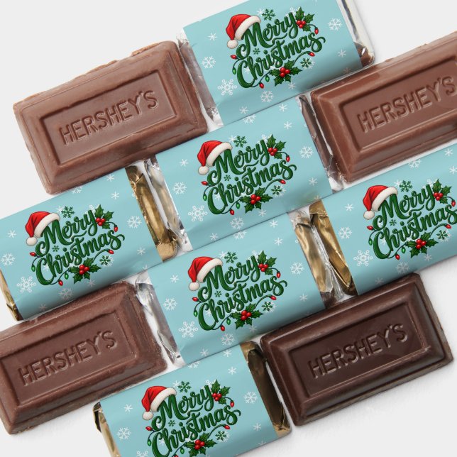 Cyan Snowflake Pattern Holiday Hershey's Miniatures (Assorted)