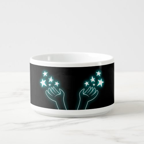 Cyan Twinkle Hand Bowl