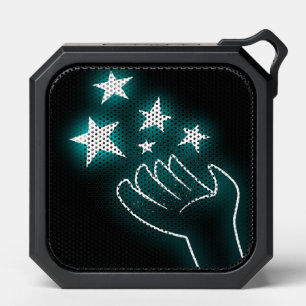 Cyan Twinkle Hand Sketchbook Bluetooth Speaker