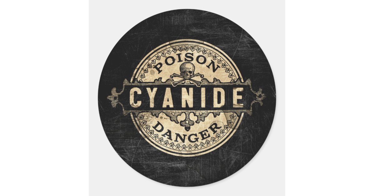 Cyanide Vintage Style Poison Label | Zazzle