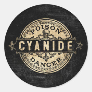 Cyanide Vintage Style Poison Label