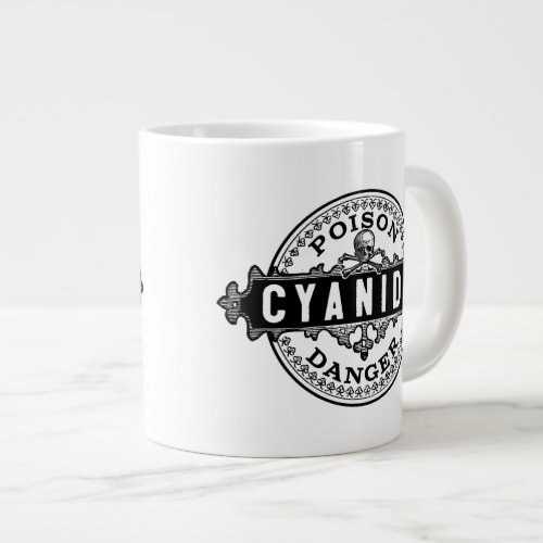 Cyanide Vintage Style Poison Label Large Coffee Mug