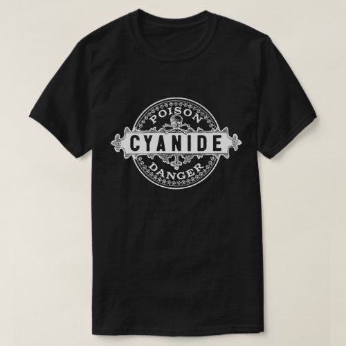Cyanide Vintage Style Poison Label T_Shirt