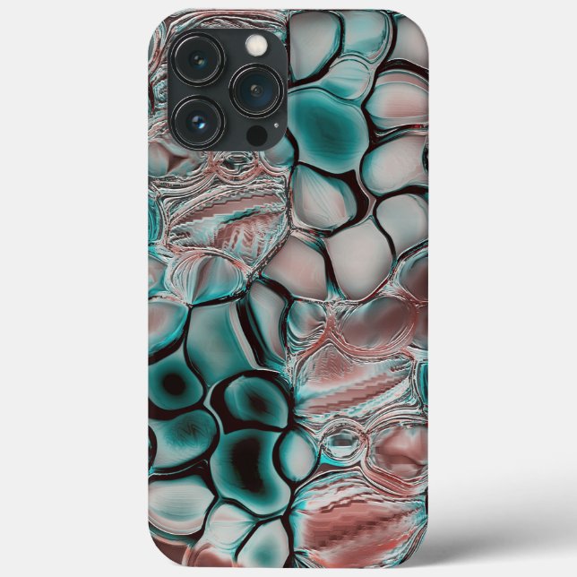 Cyanish to copper cells with soft light reflection Case-Mate iPhone case (Back)