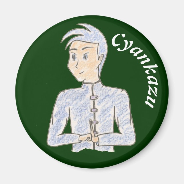 Cyankazu (with name) magnet (Front)